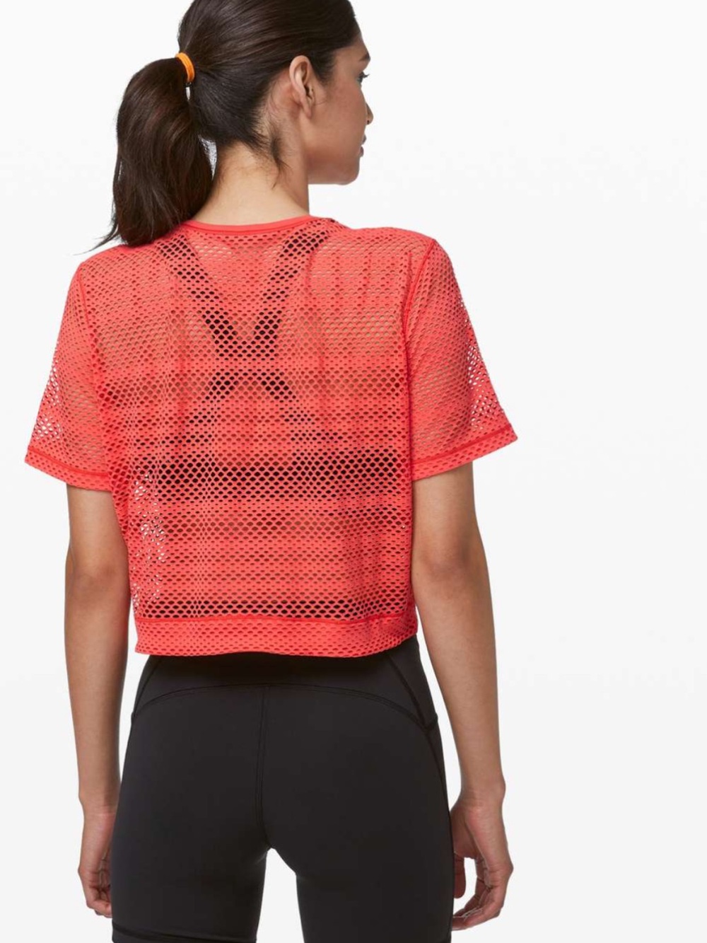 Lululemon Mesh Athletic Short Sleeve Top Boxy Athleisure Yoga